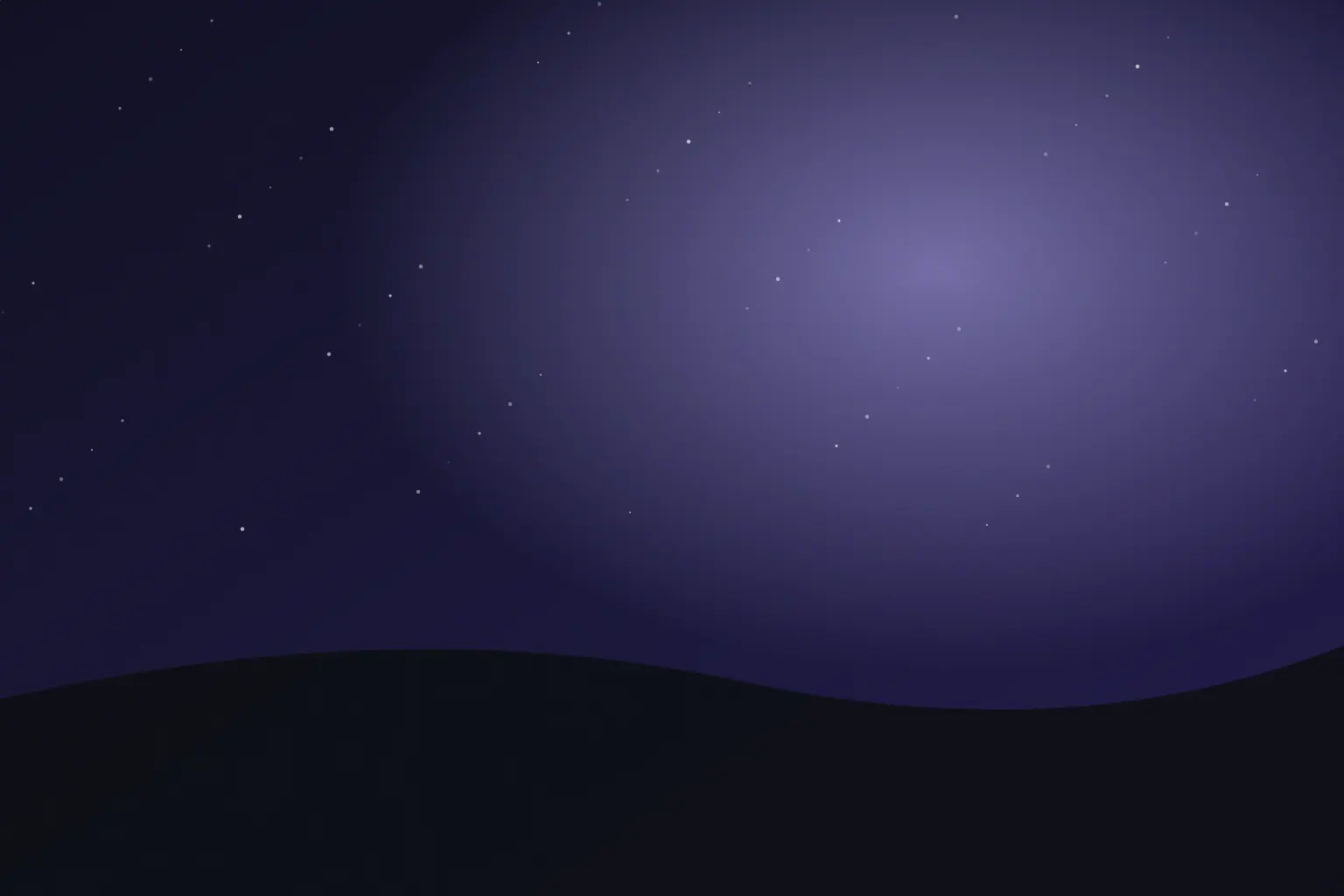 Habitación en penumbra con luz azul de luna sobre la cama